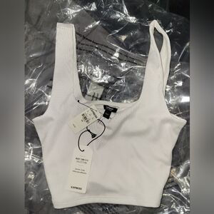 Express White Body Contour Smooth Sculpt Mid Tank Top XS
